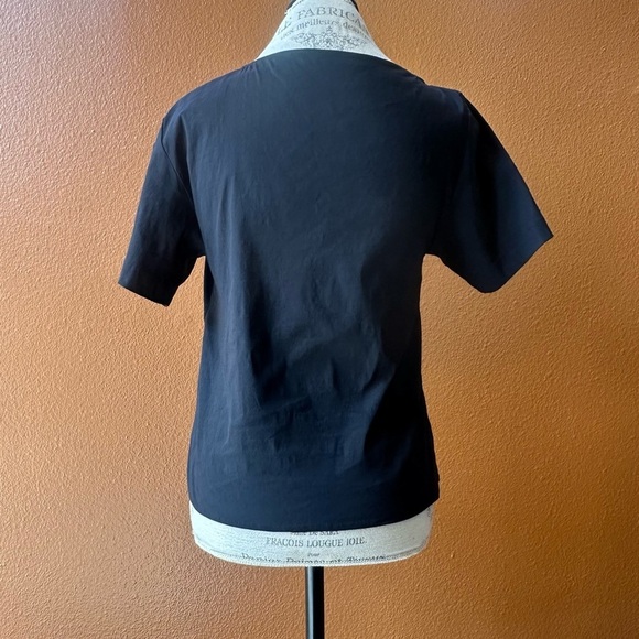 A.L.C. Black “Abbey” Ruched Front Short Sleeve Top Size 4 Excellent Condition! - Picture 9 of 10